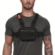 Pocket Chest Front Pack Pouch Vest Rig Carry Waist Bag Pouch Bag Chest Bag