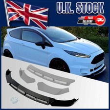 Front Bumper Spoiler Lip Body Kit Splitter For Ford Fiesta ST MK6 MK5 MK7 MK8 UK