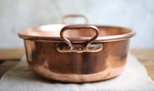 Large Antique Jam Pan Copper