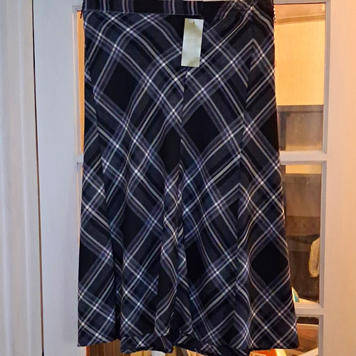 Black white grey plaid - m/l, black/white/grey