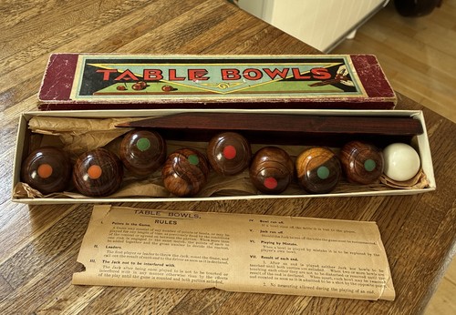 Vintage table bowls game - vintage,