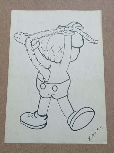 Kaws painting drawing old - painting,