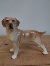 Large vintage Cooper craft ceramic Golden labrador dog figurine
