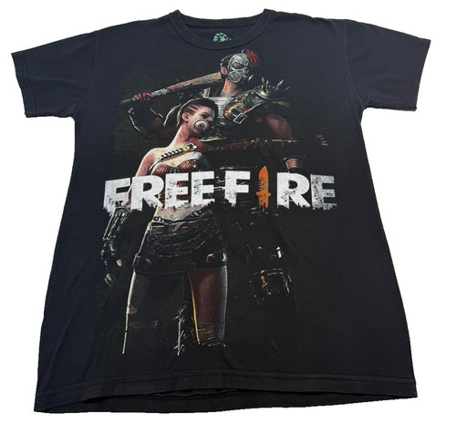 Black free fire graphic - black, print
