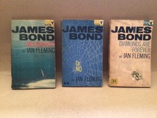 James Bond Ian Fleming Vintage Collection 3 Paperback Books, 1960s (2).