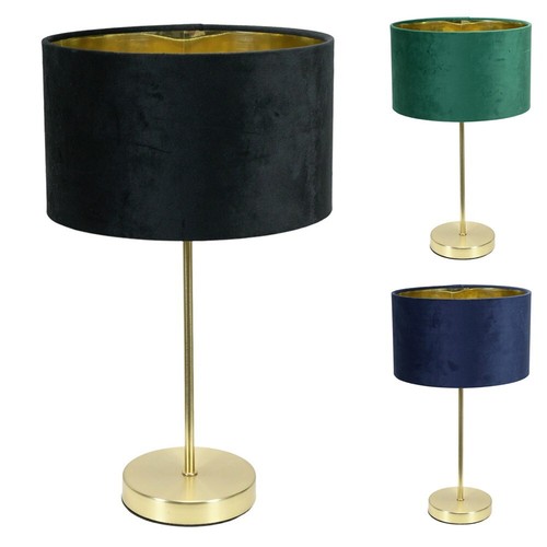 Gold stem table lamp light - gold,