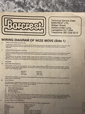 Barcrest Wize Move Wiring
