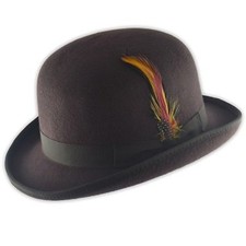 100% Wool Bowler Hat  High