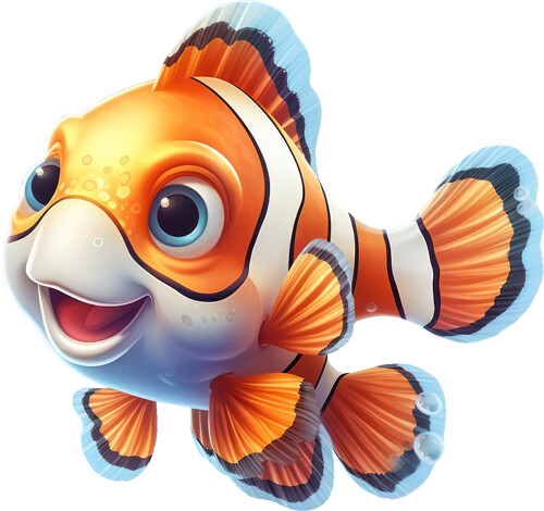 Baby sea fish colourful - baby,