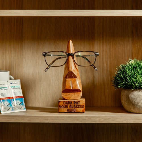 Glasses holder stand engraved - stand,