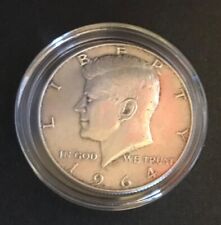 1964 KENNEDY SILVER HALF DOLLAR IN CAPSULE