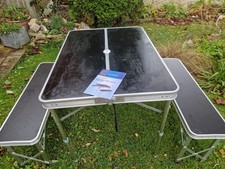 Folding Picnic Table & 2 Bench Set