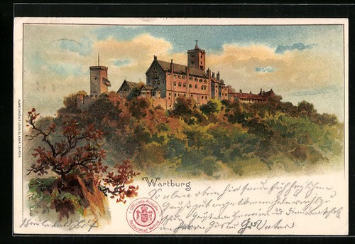 Lithograph eisenach view of - lithograph,