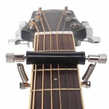 Guitar Sliding Capo Adjustable Rolling Capo Clip Clamp for Mandolin Practice