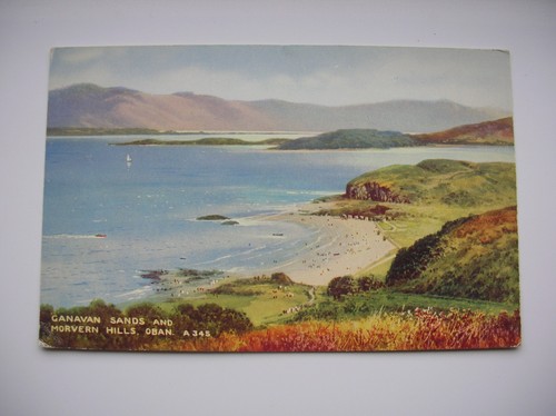 Oban postcard ganavan sands - oban,