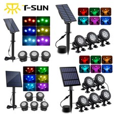 Led solar pond lights rgb - led,
