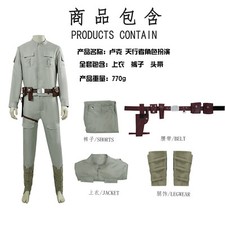 Cosplay Star Wars Luke Skywalker Jumpsuits Belt Costumes  Halloween Props Suits