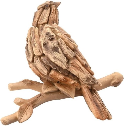 Ceramic bird perched branch - perched, on
