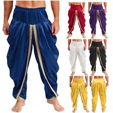 Men's Satin Harem Dhoti Pants