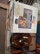 BRITAX 391.00 12V/24V SINGLE BOLT HALOGEN ROTATING AMBER/ORANGE RECOVERY BEACON