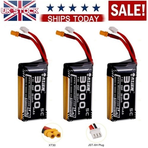 3pcs 2cell 5c 3000mah - 2cell,