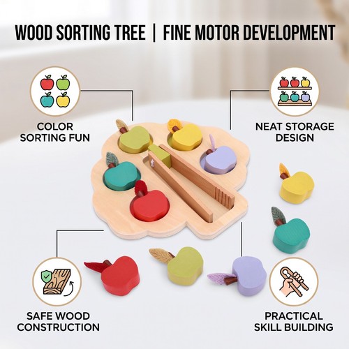Wood sorting tree - fine, motor