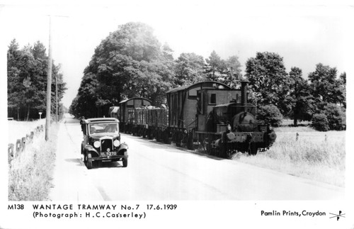 Pamlin print railway postcard - pamlin,