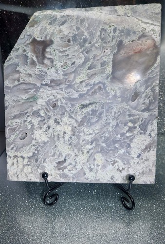 Moss agate druzy - agate,