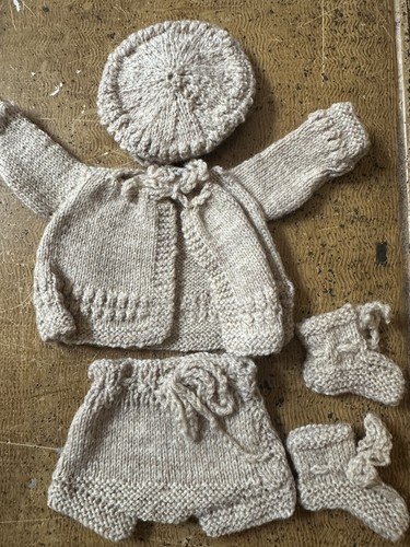 Hand knitted outfit - hand, for