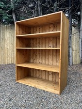Modern Solid Pine Bookcase Freestanding 3 Shelf Storage Shelving Country Style