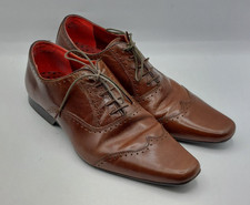 Mens Brown Wing tip Lace Up