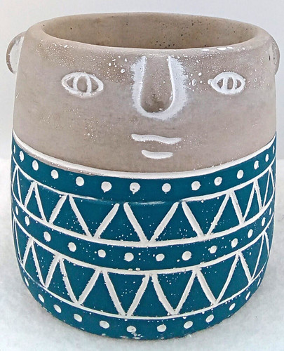 Peruvian face planter pot - peruvian,