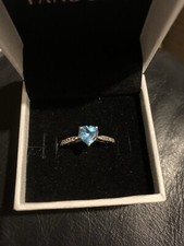 H Samuel Blue Topaz Heart