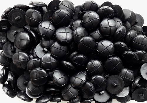 Buttons 23mm 36l black leather - 36l,