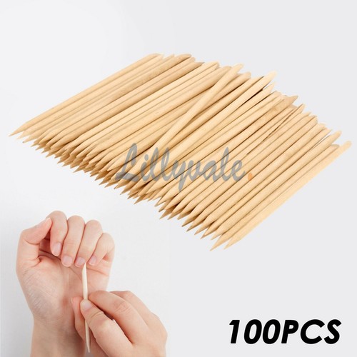 100pcs nail art orange wood - 100pcs,