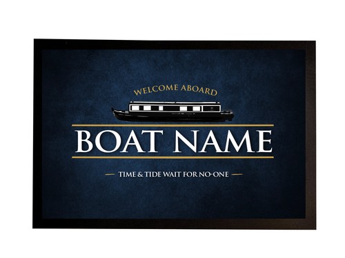 Personalised boat mat - , blue