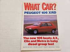 PEUGEOT 106 XRD WHAT CAR