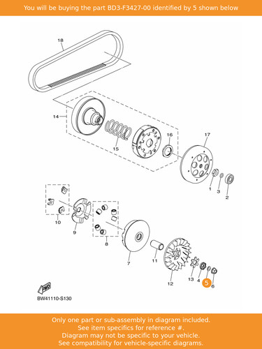 Yamaha washer bd3 f3427 - yamaha, bd3-f3427-00
