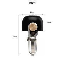 Black Mini Bicycle Bell Ring