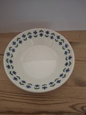 Midwinter Roselle Small Dessert Bowl 16cm 1960's Blue Green Vintage Retro 