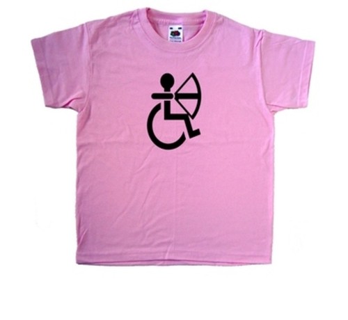 Wheelchair archery pink kids - wheelchair,
