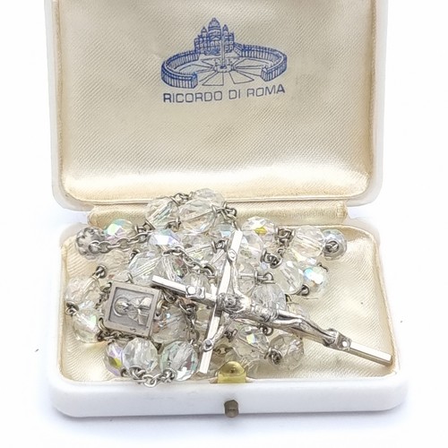 Vintage large crystal bead - large,
