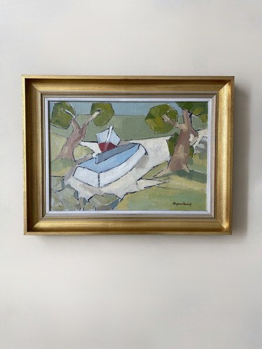 Vintage swedish river - swedish, boat