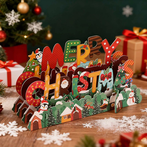 Christmas pop cards - 3d, pop-up