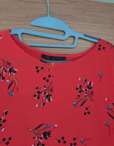 Red chiffon top size - chiffon,
