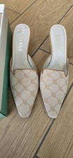 BRAND NEW RALPH LAUREN HEELS,  UK 4.5, Made In Brazil, Cream/tan