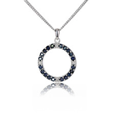 Sapphire Necklace Sterling