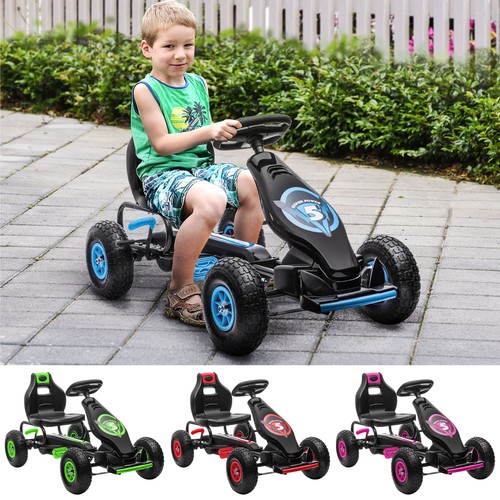 Children pedal kart racing - children, go