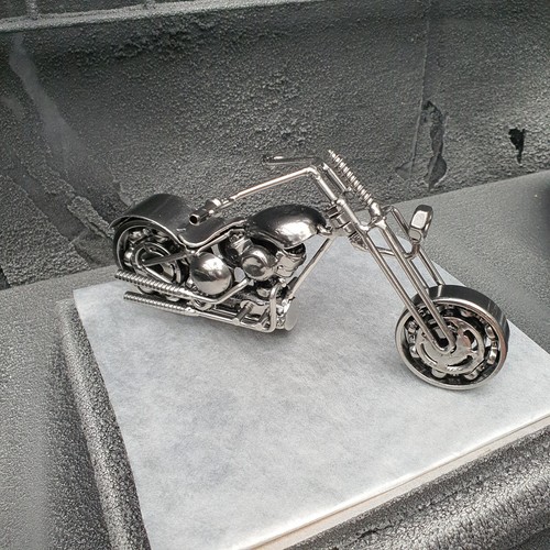 Harley metal sculpture art - sculpture,