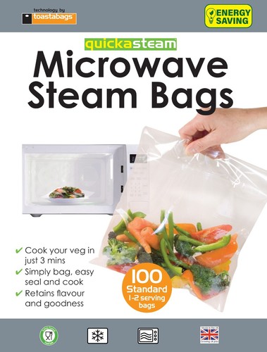 100 microwave steam bags - microwave,
